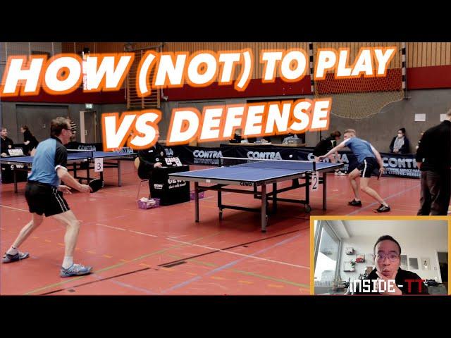 A bad and a good example of how to play vs defense