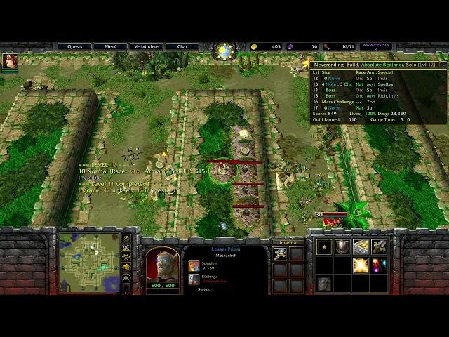 Warcraft 3 Reforged: You TD - over 100M damage #Priest #Sorc #Astral Main