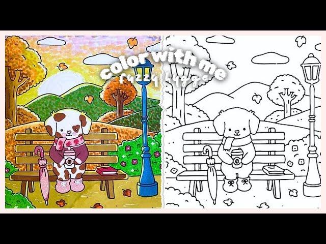 ASMR Color with me  Fuzzy Hygge by Vivi Tinta | Ohuhu markers 
