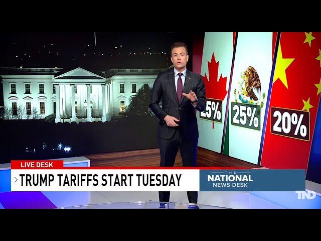 Trump tariffs for Mexico, Canada, China to be imposed on Tuesday