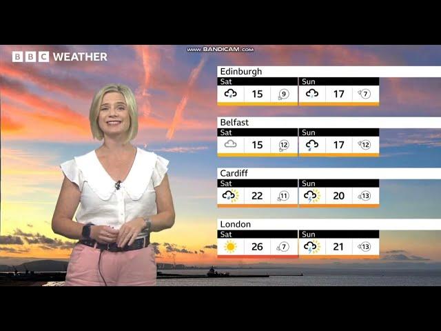 Sarah Keith-Lucas the BBC Weather presenter Part 1