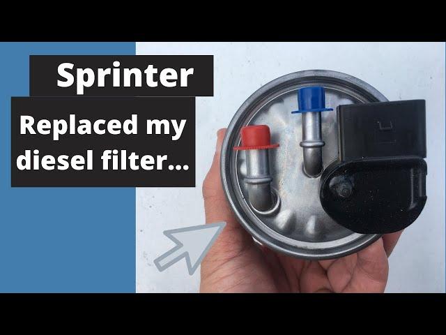 Mercedes Sprinter Diesel Filter Change | Save Money On Diesel Filter Change!