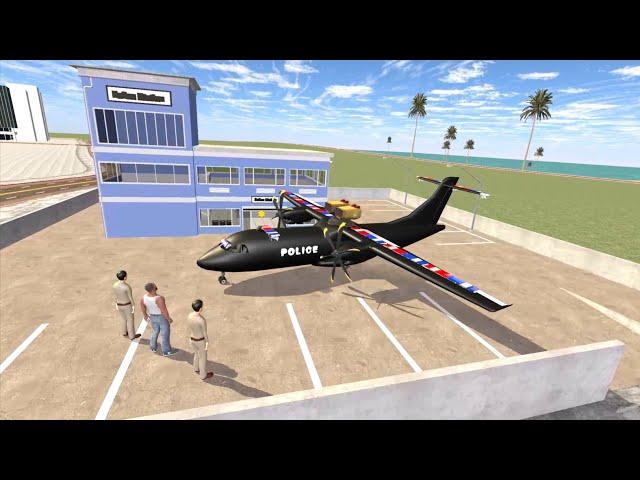 Franklin Made New Police Big Airoplane ll Indian Bike Driving 3d