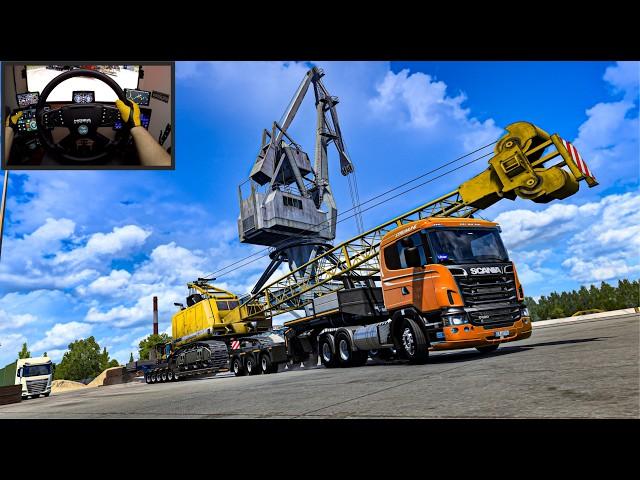 Impossible Hydraulic Crane Transport! Navigating Serbia's Most Dangerous Roads - ETS2 Gameplay