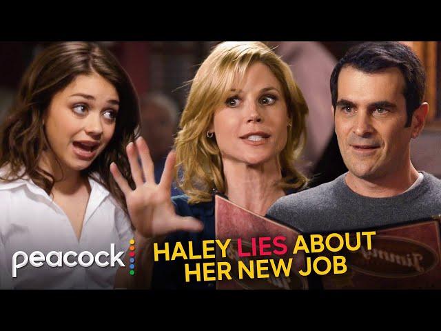 Modern Family | Haley Tricks Claire and Phil Into Thinking She Has a Job