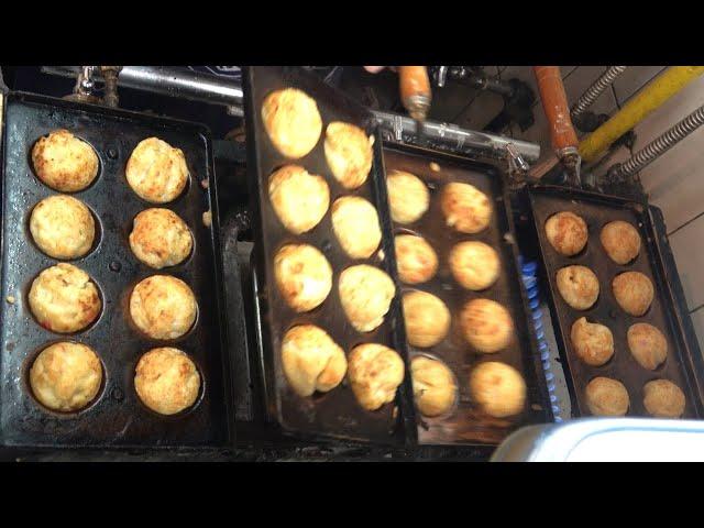 大阪のたこ焼き　プロが焼くたこ焼き(たこやき一休)　Delicious Takoyaki of Osaka Tennoji　大阪天王寺的美味章鱼烧烤