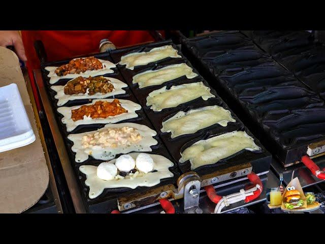  Korean Street Food - ONLY in Korea! Unboxing 6 Flavors Dolphin Pizza