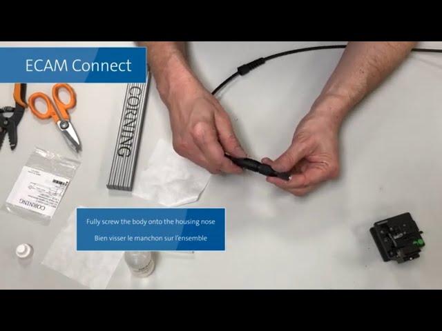 Tool Less Mechanical Fiber Connector Termination | Corning ECAM Connect Kit Installation