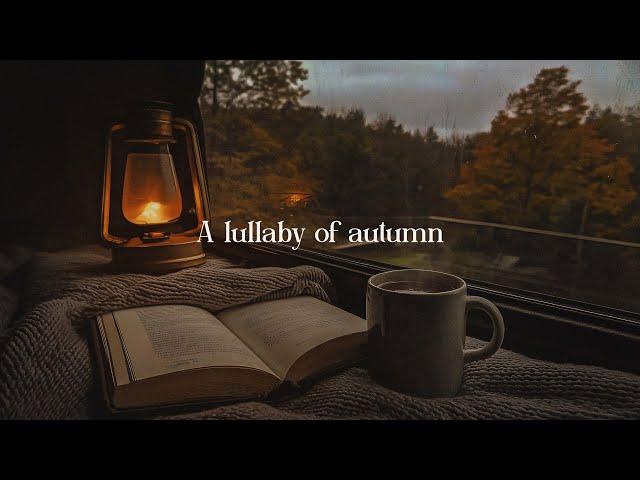 Romanticize reading autumn books while it's raining with autumn playlist (study/read/write music)