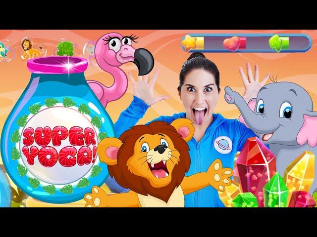 Stretch Safari (Super Yoga) | Fun Workout For Kids