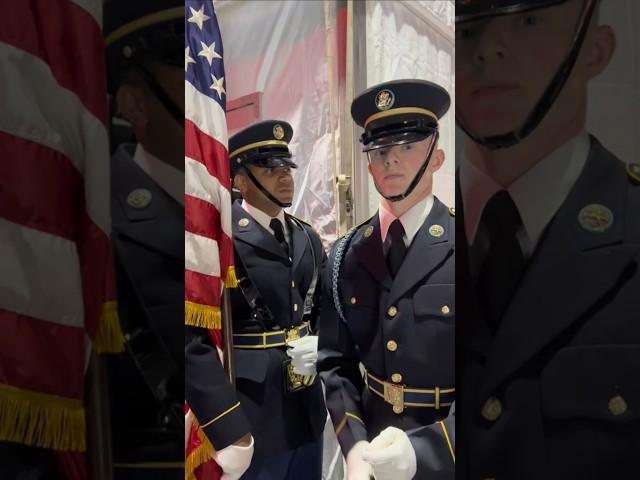 The Joint Armed Forces Color Guard honored our nation by presenting the colors at the 2025 #nfldraft
