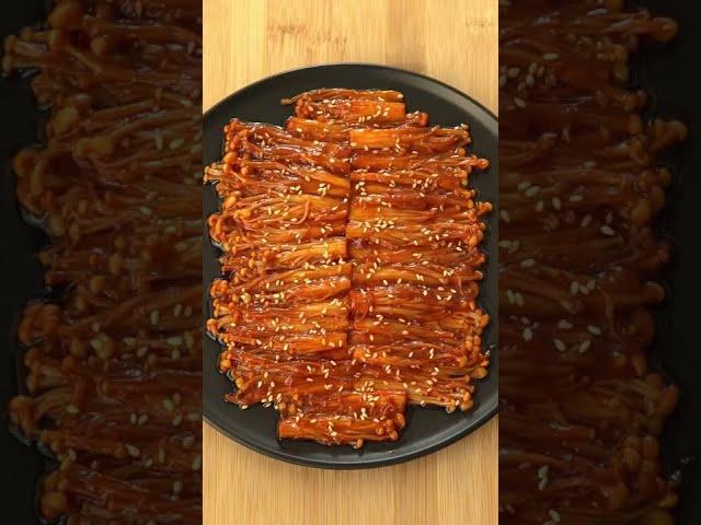 Easy Spicy Enoki Mushroom #shorts