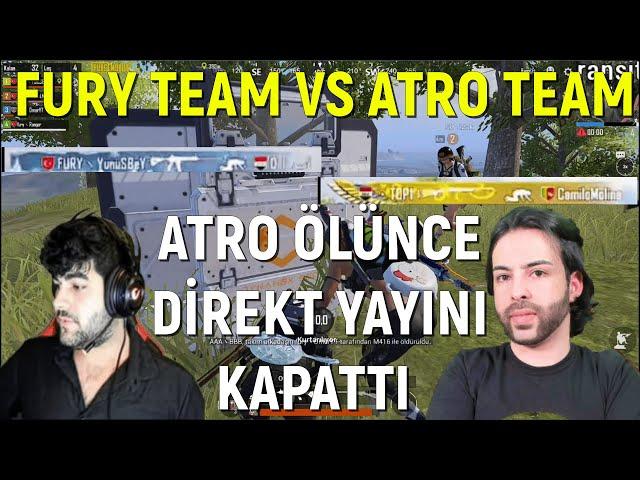 FURY TEAM VS ATRO TEAM!! İKİ TARAFIN GÖZÜNDEN!! PUBG MOBILE YAYINCI KARSILASMALARI!!!