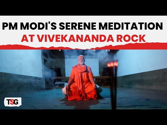 PM Modi Begins 45-Hr Meditation At Vivekananda Rock Memorial In Kanyakumari: First Visuals Here