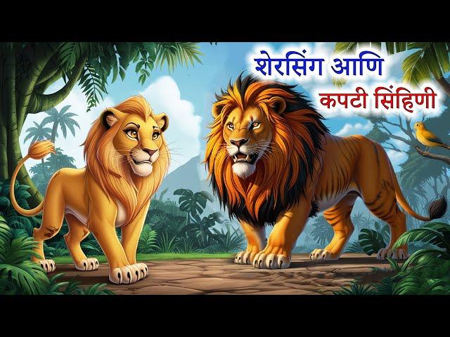 शेरसिंग आणि कपटी सिंहिणी | Marathi goshti | Marathi Story | Marathi kahani |