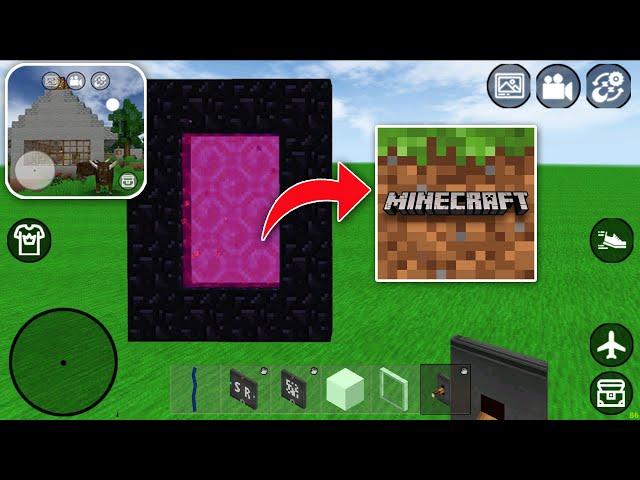 How to Make PORTAL to MINECRAFT in MINI BLOCK CRAFT