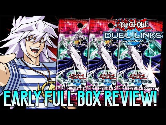 [Yu-Gi-Oh! Duel Links] EARLY FULL BOX REVIEW OF Crusaders' Battlegrounds! MONARCH & NOBLE KNIGHTS!