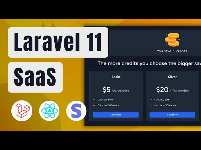 Laravel 11 + React SaaS with Stripe Integration