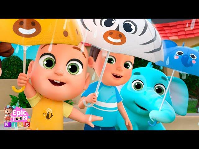 Rain Rain Go Away | Animal Version | EpicToon Kids Nursery Rhymes & Baby Songs