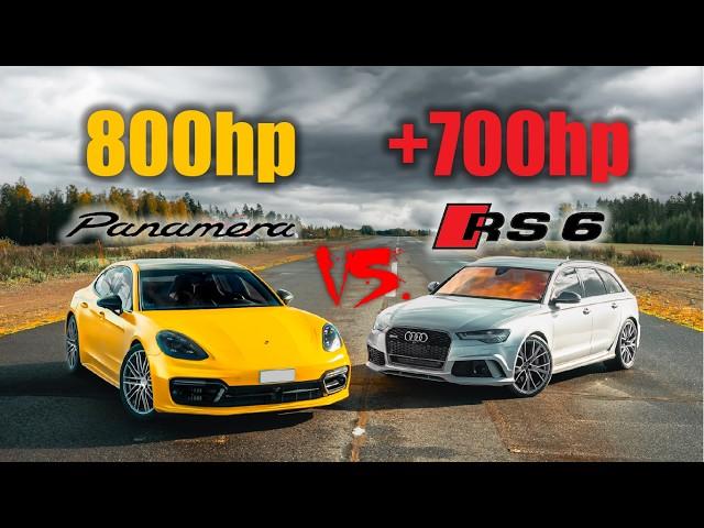 HYBRID V8 VAI PELKKÄ V8? | +700hp AUDI RS6 VS. 800hp PANAMERA TURBO S | KIIHDYTYSKISA