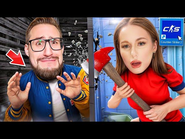 МАНЬЯК ЖЕНЩИНА - ЭТО ОЧЕНЬ СТРАШНО! ТАКОГО ЕЩЕ НИКОГДА НЕ БЫЛО! ОЧЕНЬ СМЕШНЫЕ ПРЯТКИ в МАНЬЯК CS2