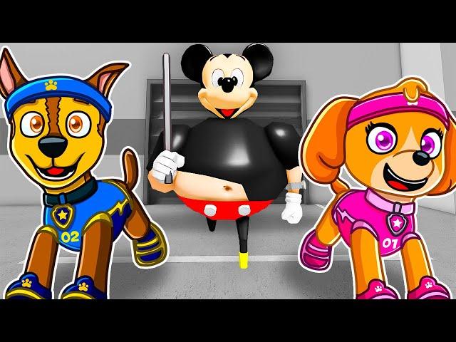 Chase & Skye Escape EVIL MICKEY MOUSE PRISON!