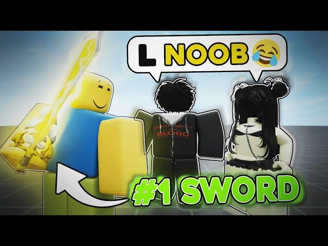 I PRETENDED To Be A NOOB In Blade Ball Then Brought Out My #1 Sword