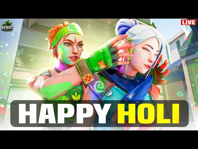  Holi Mere sath aajao  !freevp !song | VALORANT LIVE