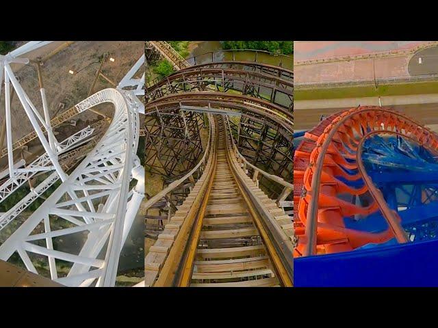 10 Of The Best Roller Coasters in the UK! Front Seat POVs!