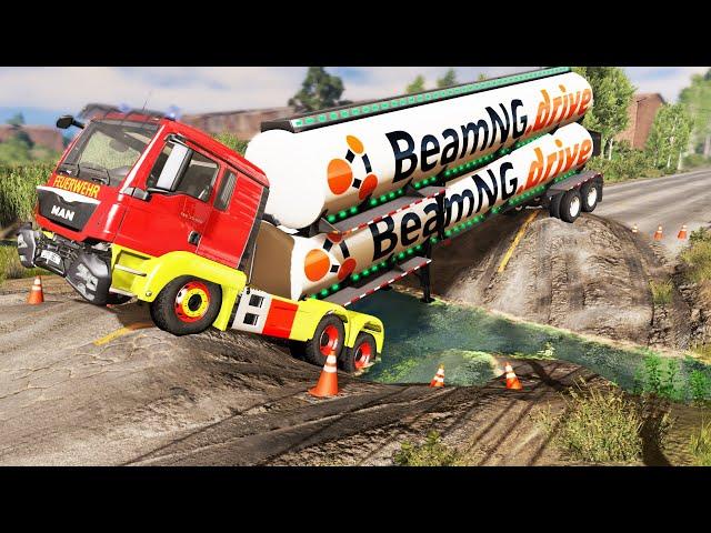 Trucks vs Potholes #65 | BeamNG.DRIVE