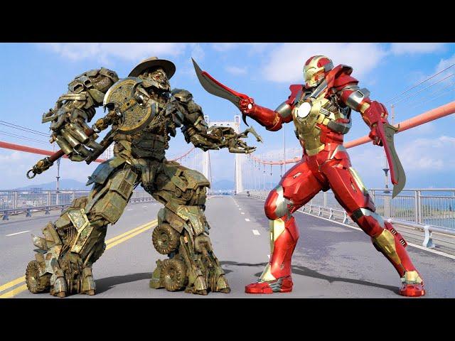 Transformers vs Avengers - Megatron vs Iron Man Rise of the Beasts | Universal Pictures [HD]