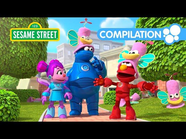 Mecha Builders Wear Silly Hats! | Sesame Street Episodes