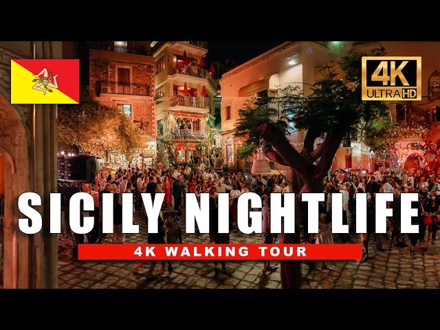  Midnight in Palermo, Italy - Stroll Through Sicily's Historic Streets at Night | 4K HDR 60fps