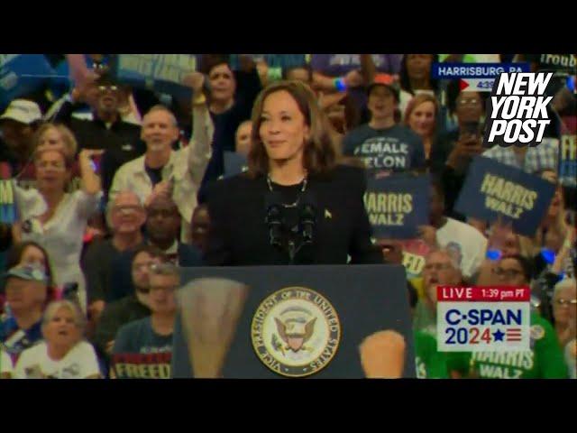 Protesters heckle Kamala Harris, label veep a ‘war criminal’ at her own rally