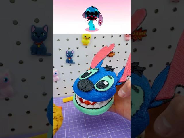 I made a Stitch Phase 4 Sprunki OC with 3d pen #IncrediboxSprunki