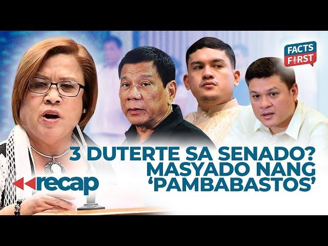 3 Duterte sa Senado bastusan na? Leila de Lima explains