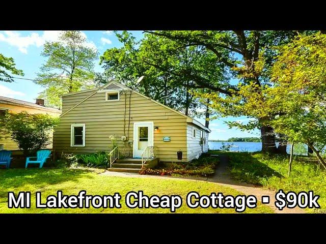 Michigan Lakefront Homes For Sale | $90k | 3bd | Waterfront Cottages For Sale | 2,613 sqft