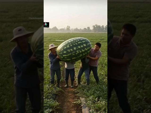 Amazing farmer. #farming #watermelon