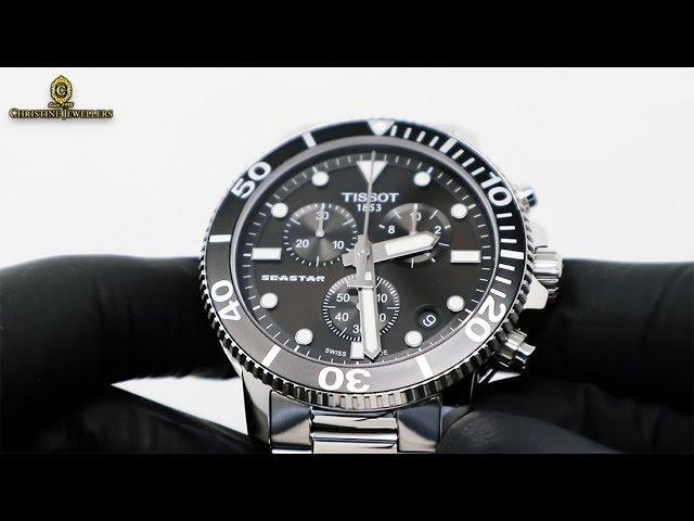 UNBOXING 2019 TISSOT SEASTAR 1000 CHRONOGRAPH BLACK DIAL T1204171105100