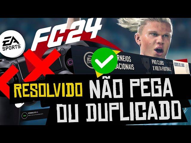 SOLUÇÃO: controle DUPLICADO ou NAO PEGA ONLINE BUG FIX 2024 FIFA EAFC 24