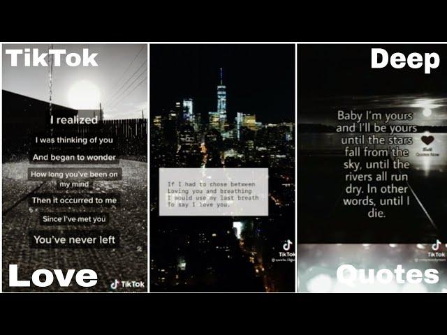 Tiktok Deep Love Quotes