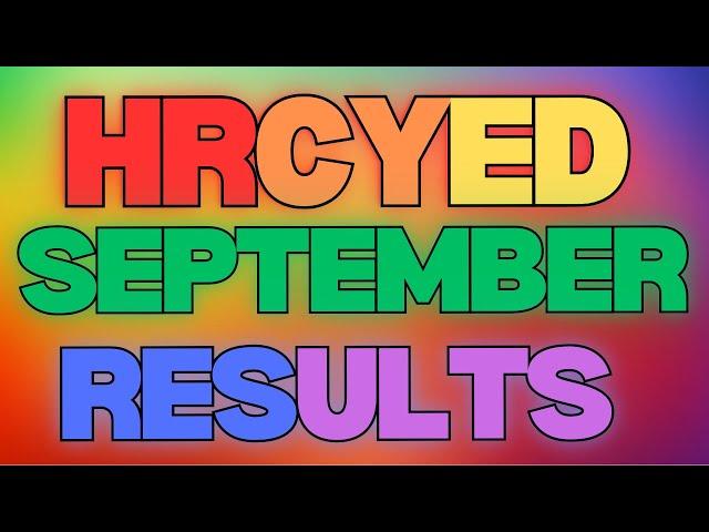 HRCYED September Stats