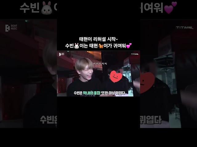 서로를 예뻐하는 멤버들 아름다운 팀웍 진짜 이런 아이돌이 어딨어요 #txt #tomorrow_x_together #soobin #beomgyu #taehyun