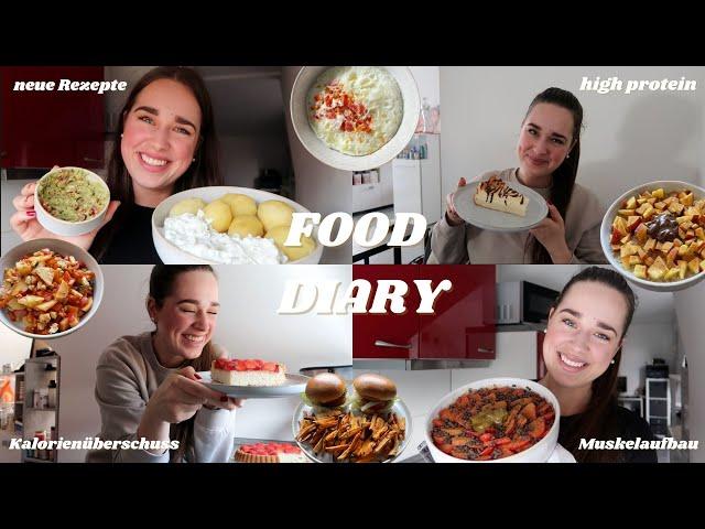 Food Diary zum zunehmen | high Protein Rezepte zum Muskelaufbau