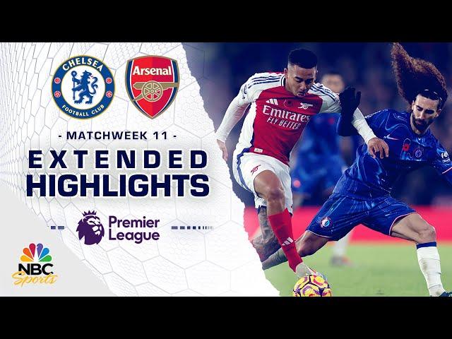 Chelsea v. Arsenal | PREMIER LEAGUE HIGHLIGHTS | 11/10/2024 | NBC Sports