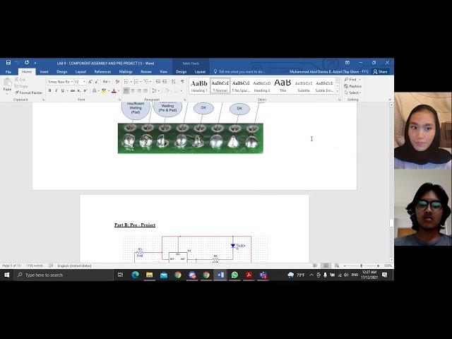 SIMULATION CIRCUIT FOR LAB 9 (PRE - LAB)