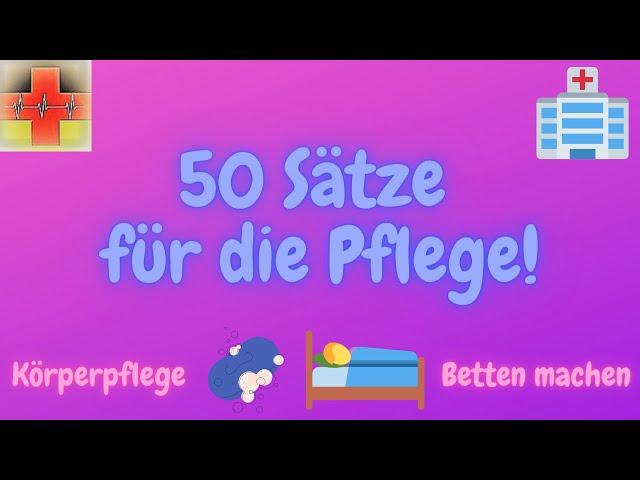 Körperpflege , Betten machen  - Deutsch lernen für die Pflege