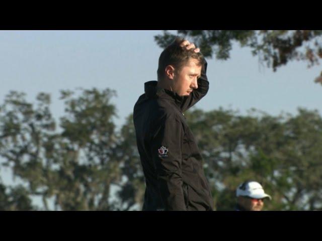 Mackenzie Hughes wins on the third playoff hole at The RSM Classic