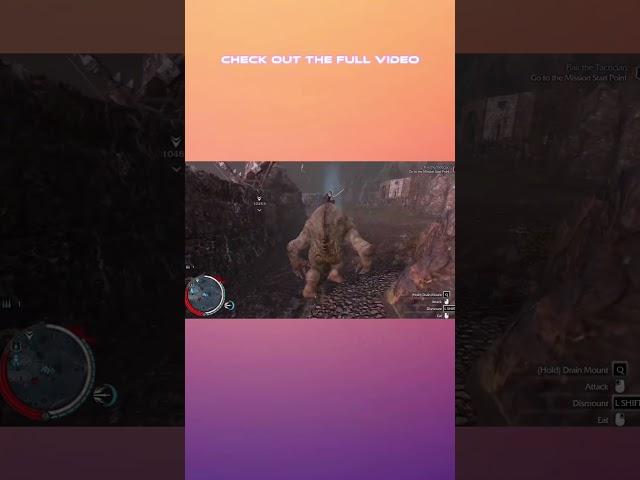 If only you could fast travel with mounts in Shadow of Mordor