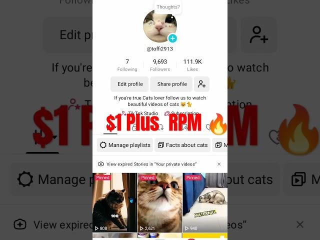 TikTok High RPM $1 | TikTok Foryou trick 2025 #tiktok #tiktokRpm